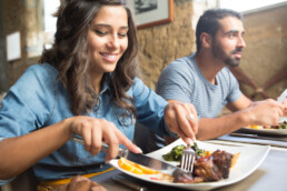 Dining Standards Index with couple enjoying a restaurant meal